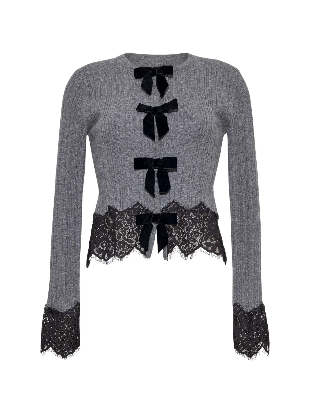 Cara Cara Veda lace-trimmed cardigan - Grey
