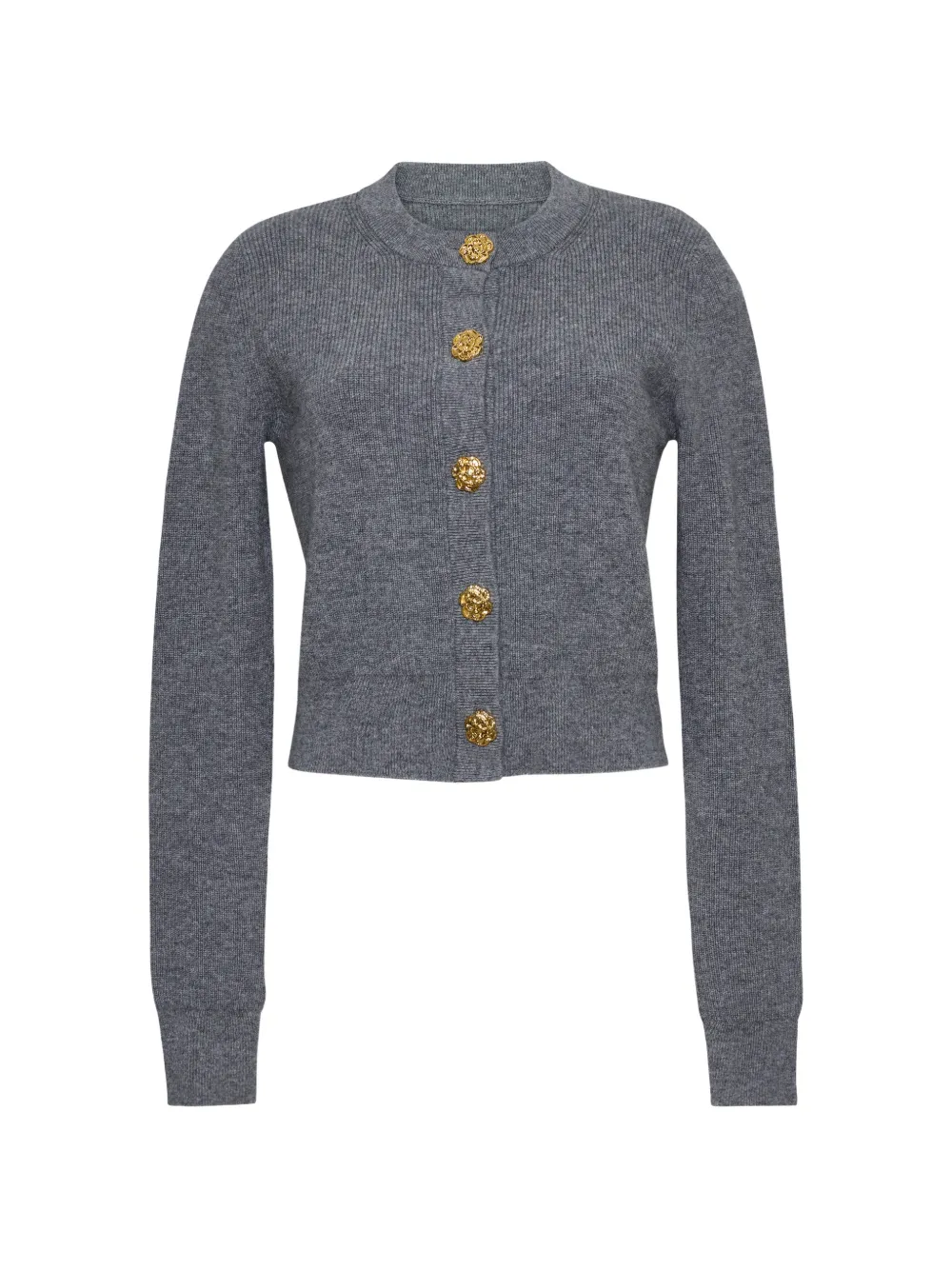 Cara Cara Ellery Floral-button Cardigan In Grey