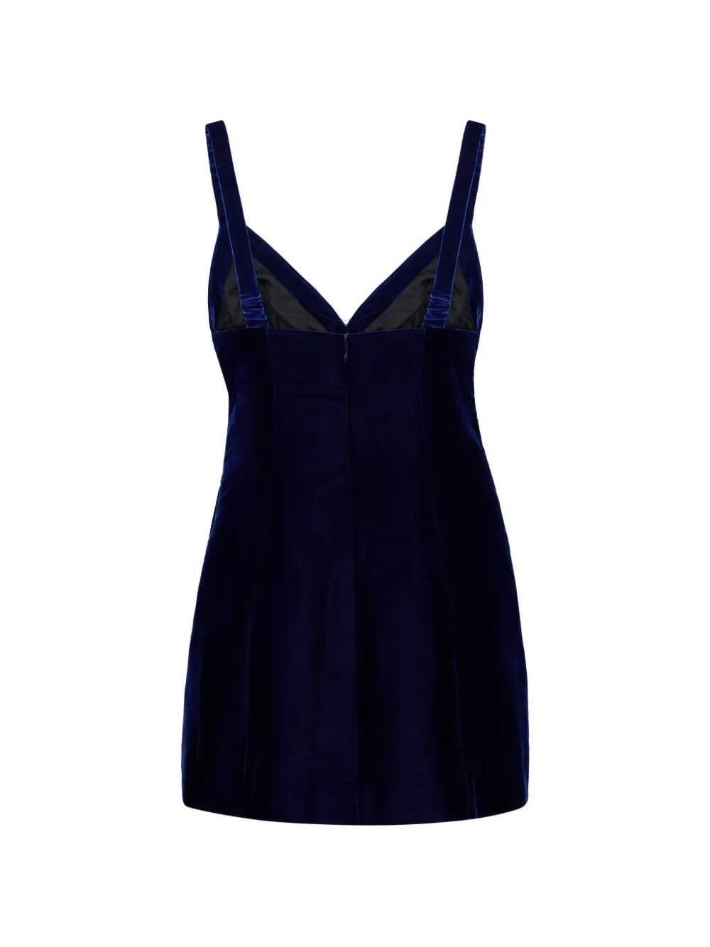 Cara Gracie floral-embellished mini dress Blauw