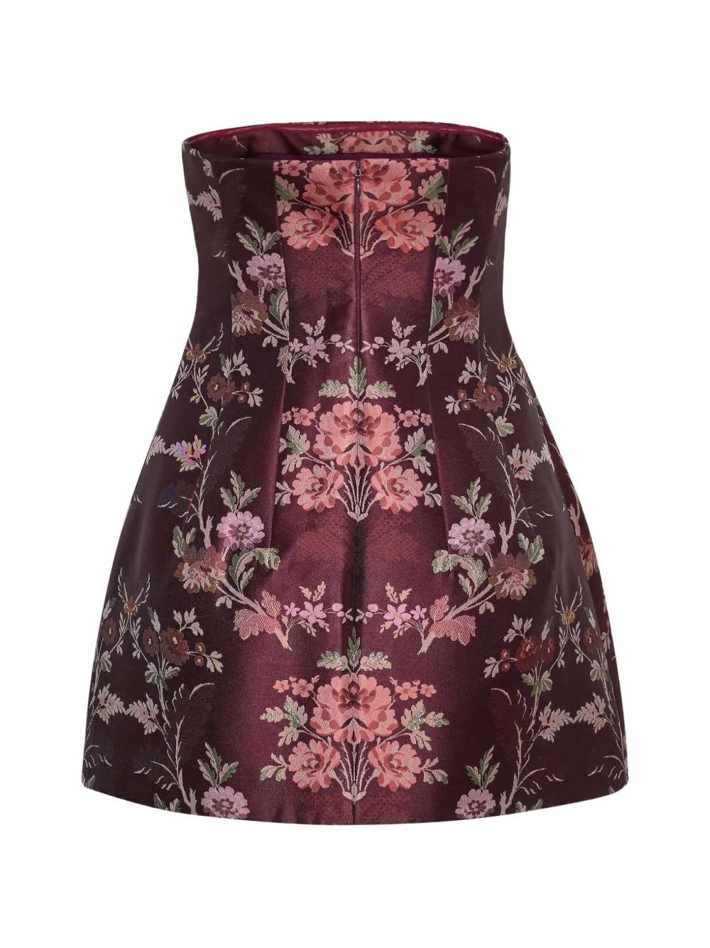 Cara Ines strapless mini dress Rood