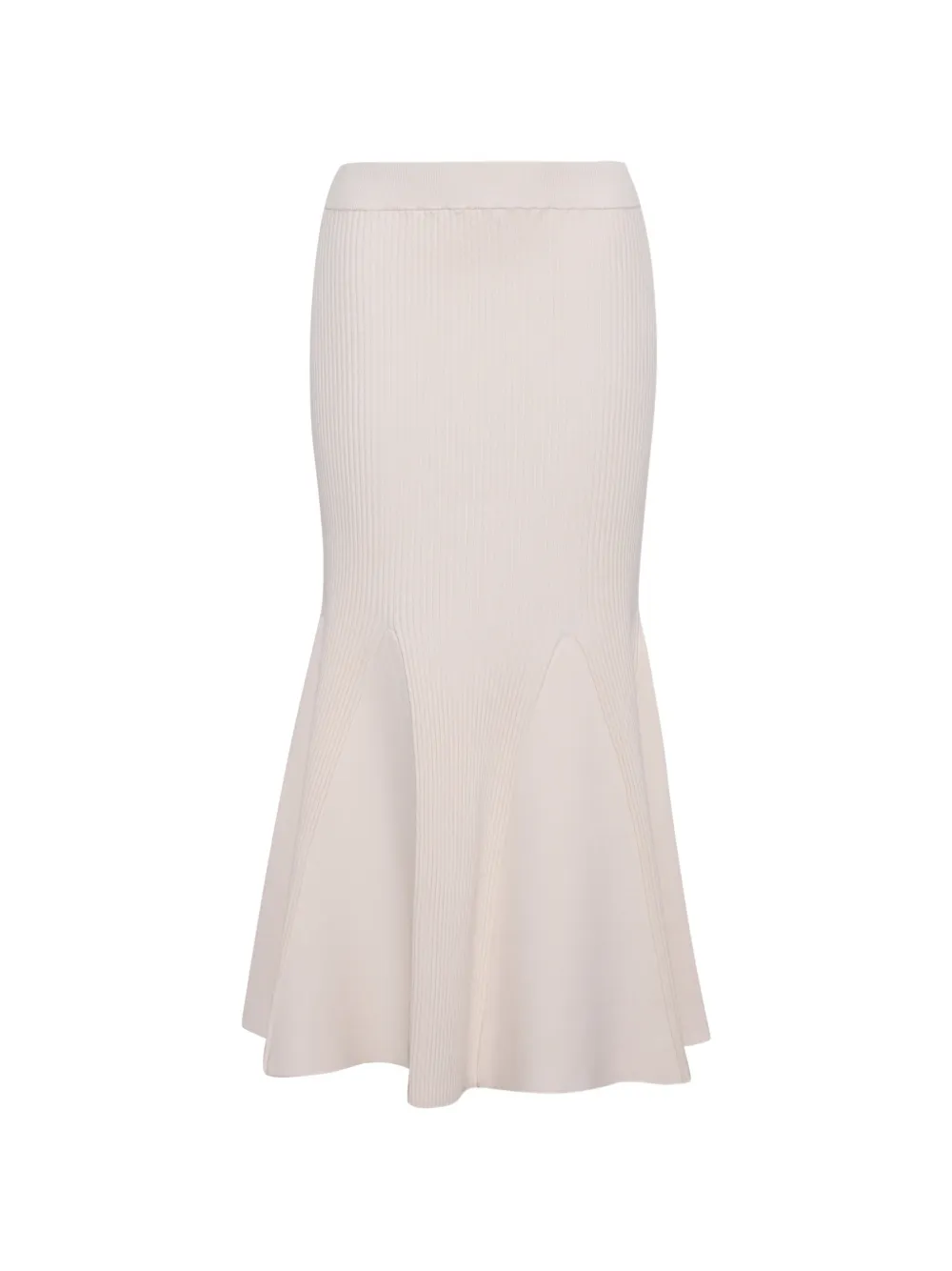 Cara Cara Ravena Ribbed-knit Skirt In Neutral