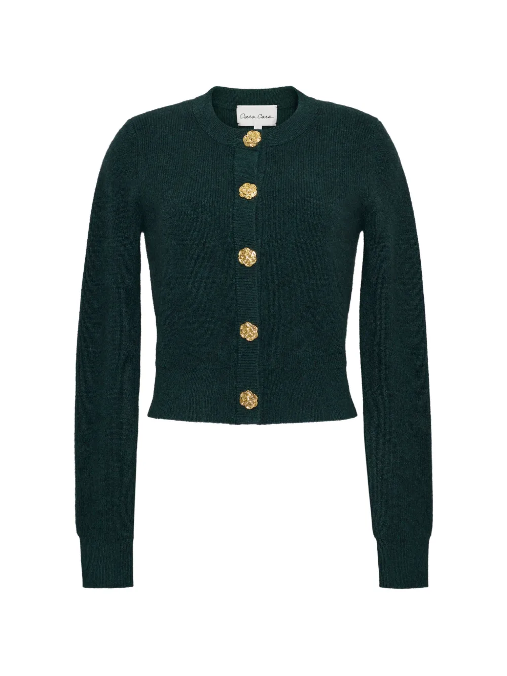 Cara Cara Ellery Floral-button Cardigan In Green