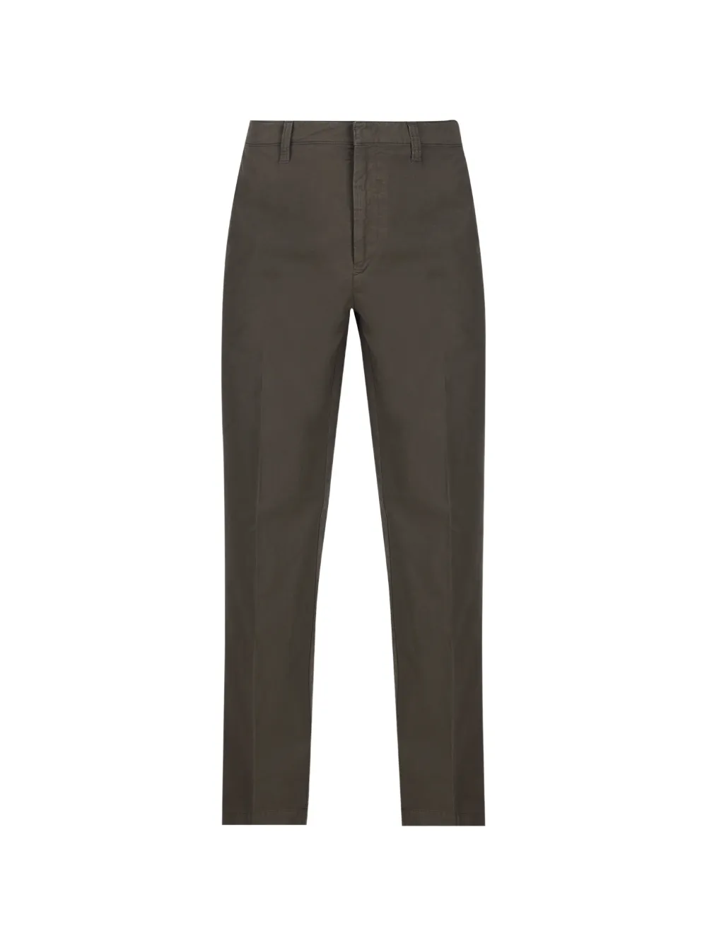 Prada garment-dyed cotton pants Groen