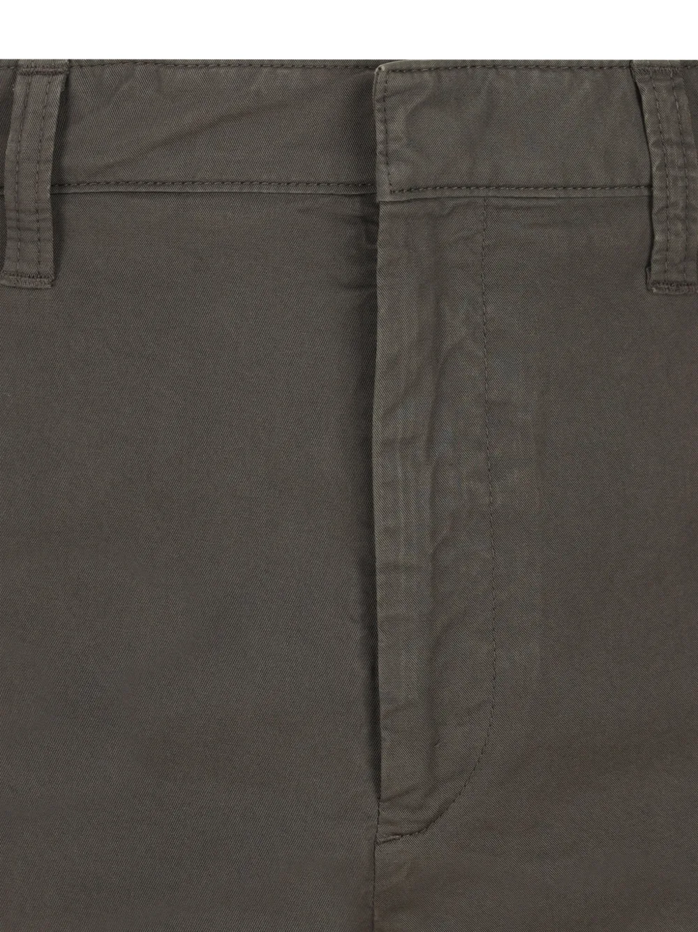 Prada garment-dyed cotton pants Groen