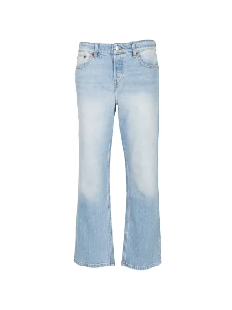 RE/DONE slim-fit straight-leg cropped jeans