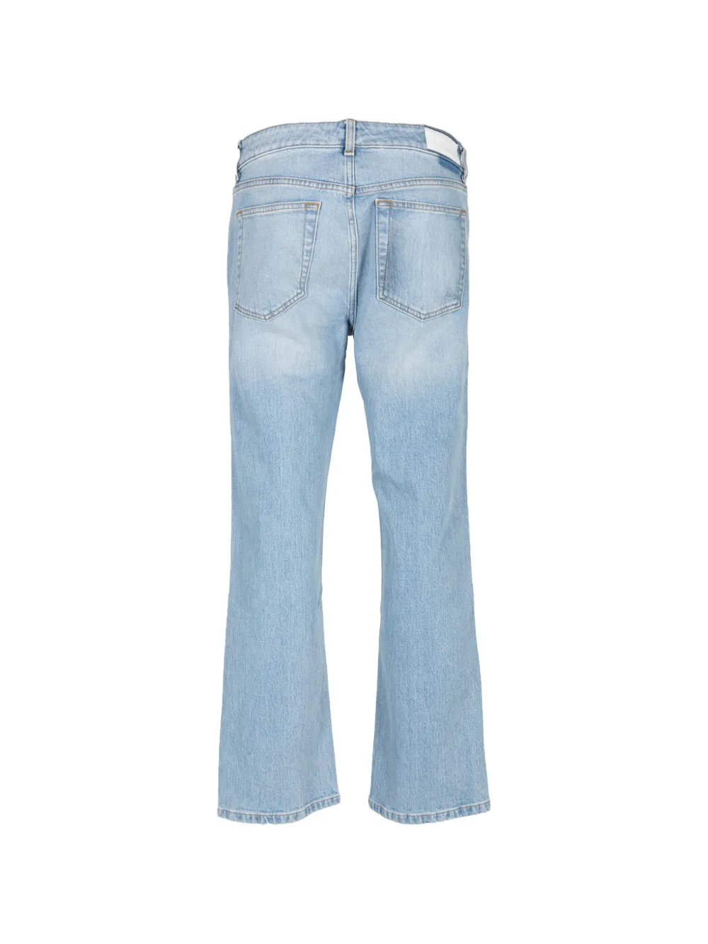 RE DONE slim-fit straight-leg cropped jeans Blauw