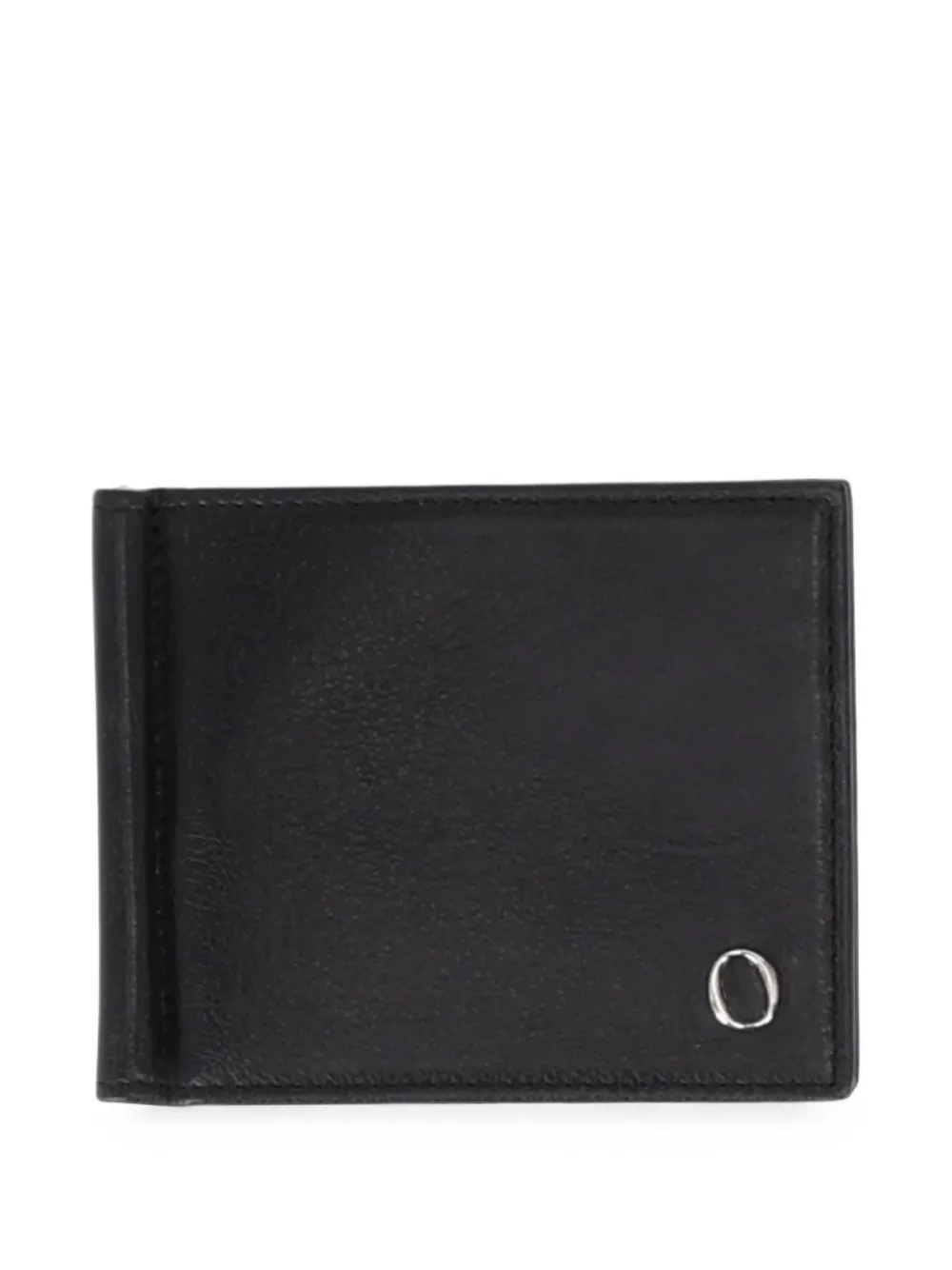 Orciani Lagoon logo-plaque bifold wallet - Nero