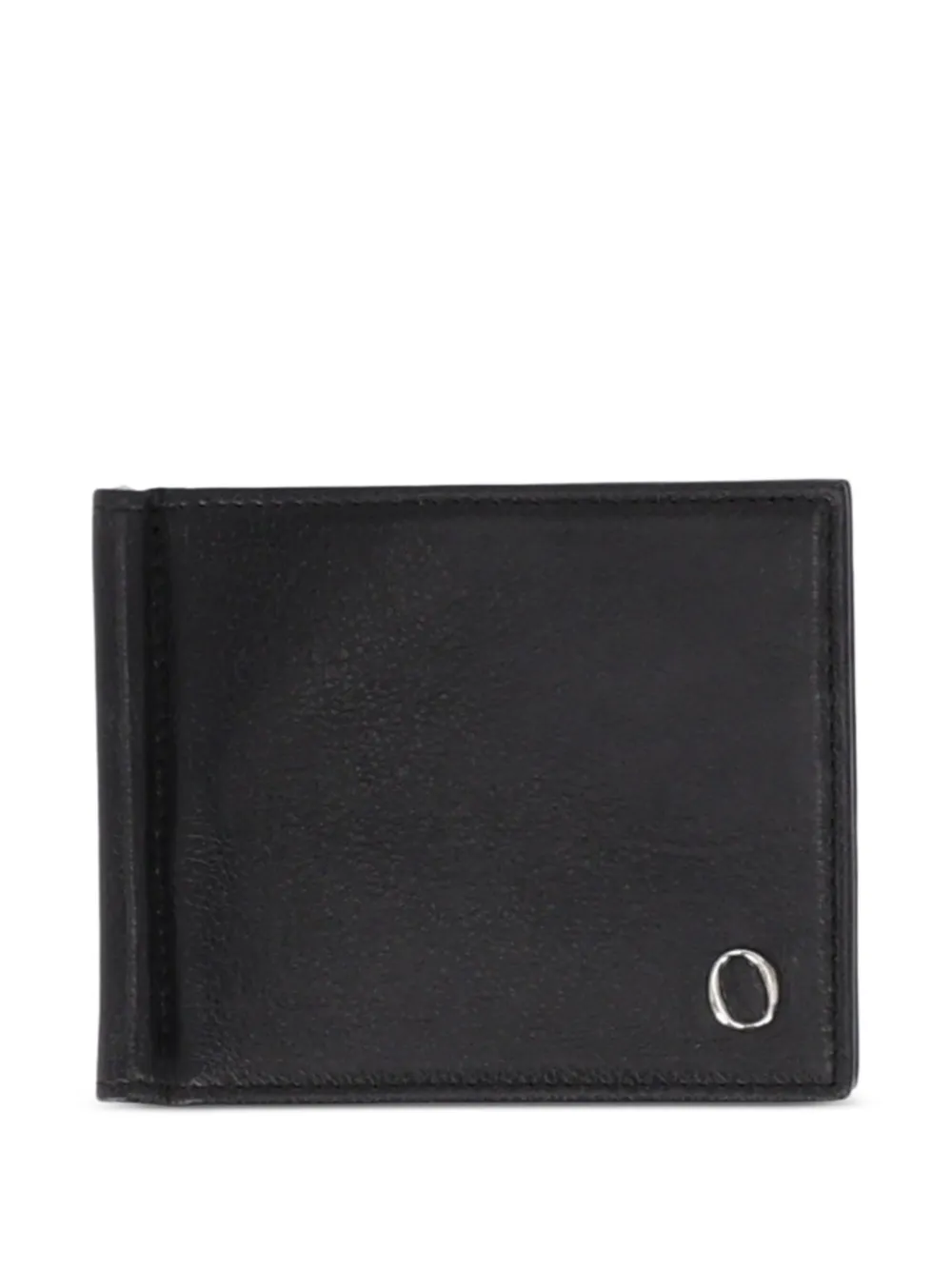 Orciani Lagoon logo-plaque bifold wallet - Nero