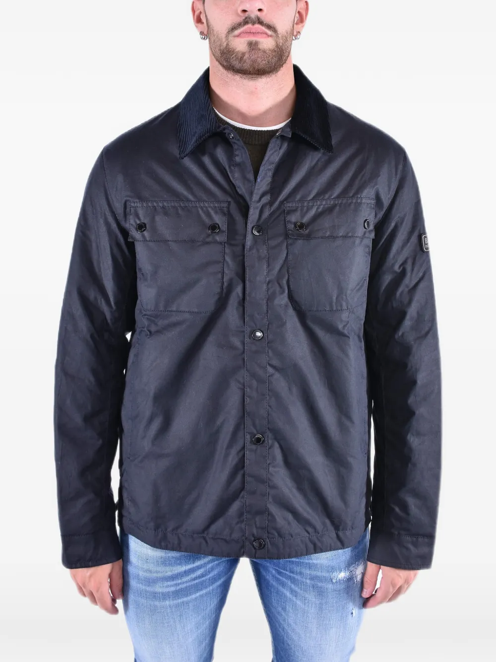 Barbour International Tourer waxed-cotton jacket - Blau