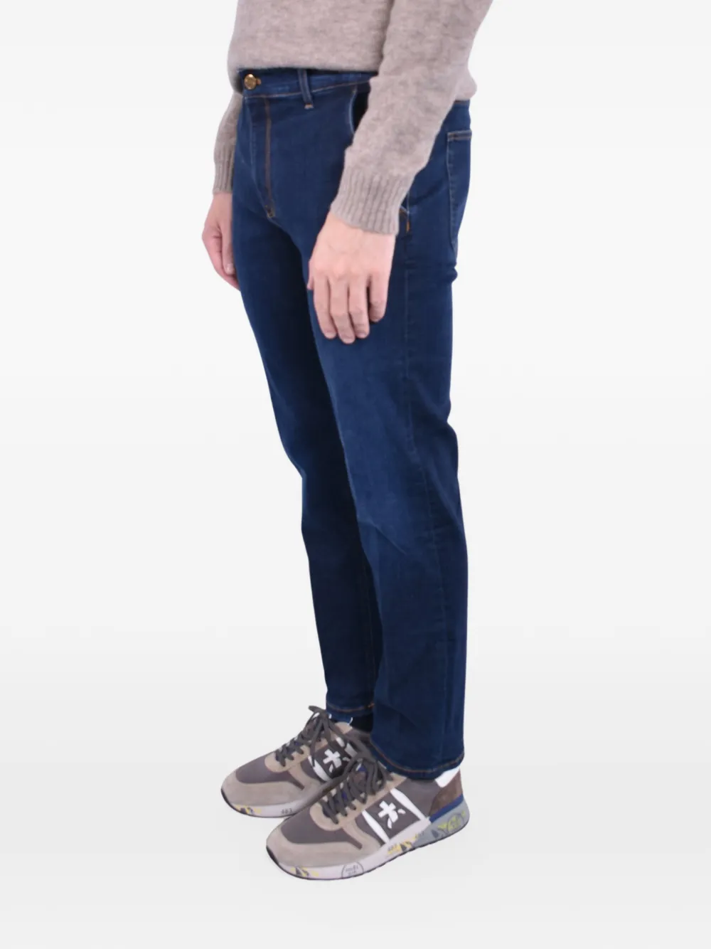 Re-Hash Jeans met vijf zakken Blauw