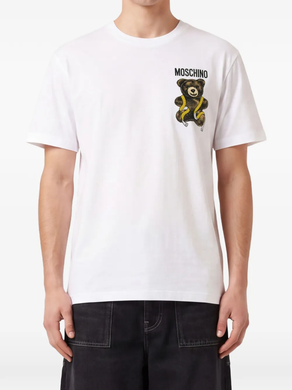 Moschino T-shirt met logoprint Wit