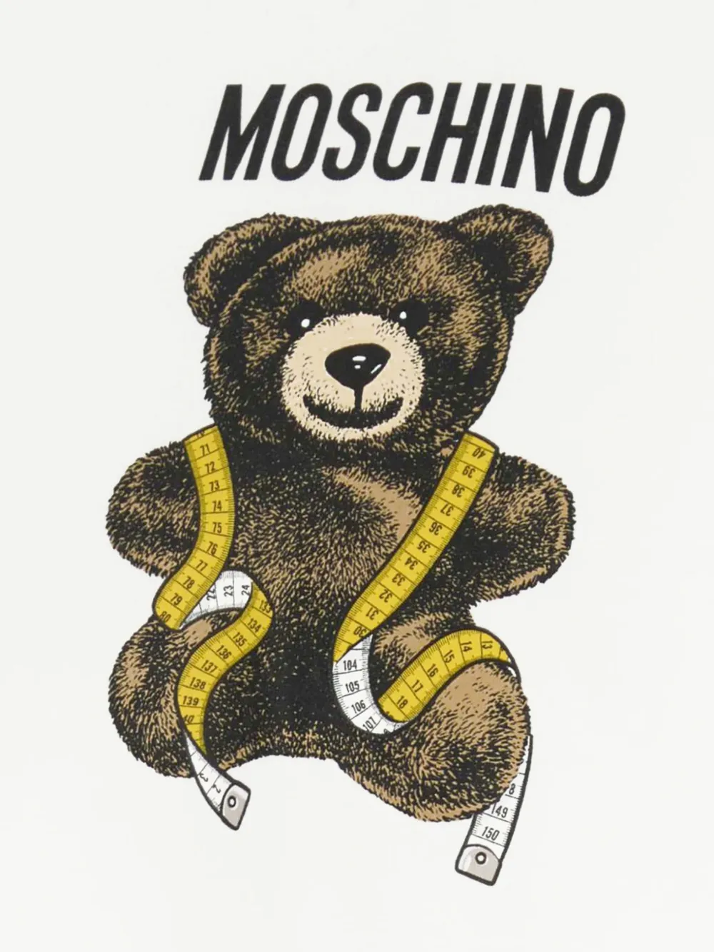 Moschino T-shirt met logoprint Wit