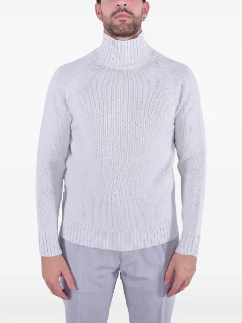 Eleventy ribbed-knit raglan-sleeve sweater