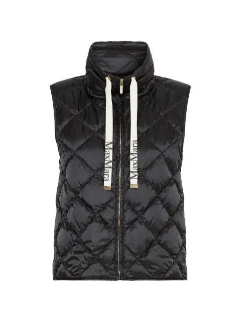Max Mara quilted high-neck gilet