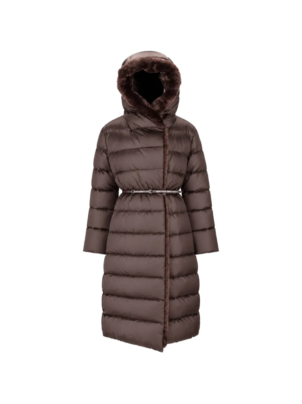 Max Mara Medusa hooded coat Bruin