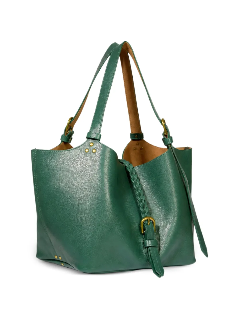 Jérôme Dreyfuss S Joseph braided leather shoulder bag Groen