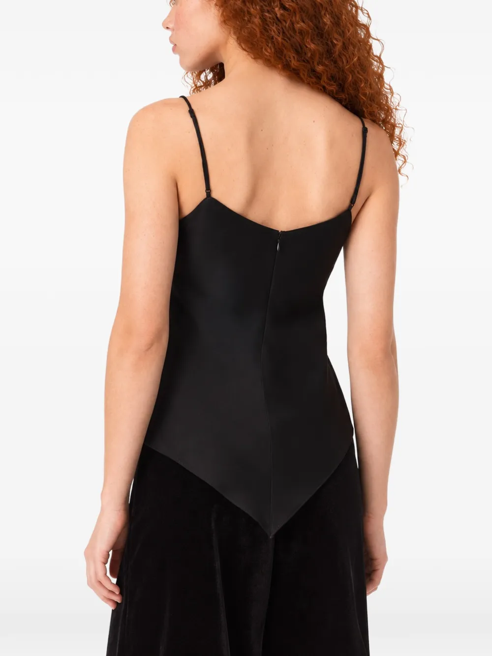 Stella McCartney Top met afwerking van kant Zwart