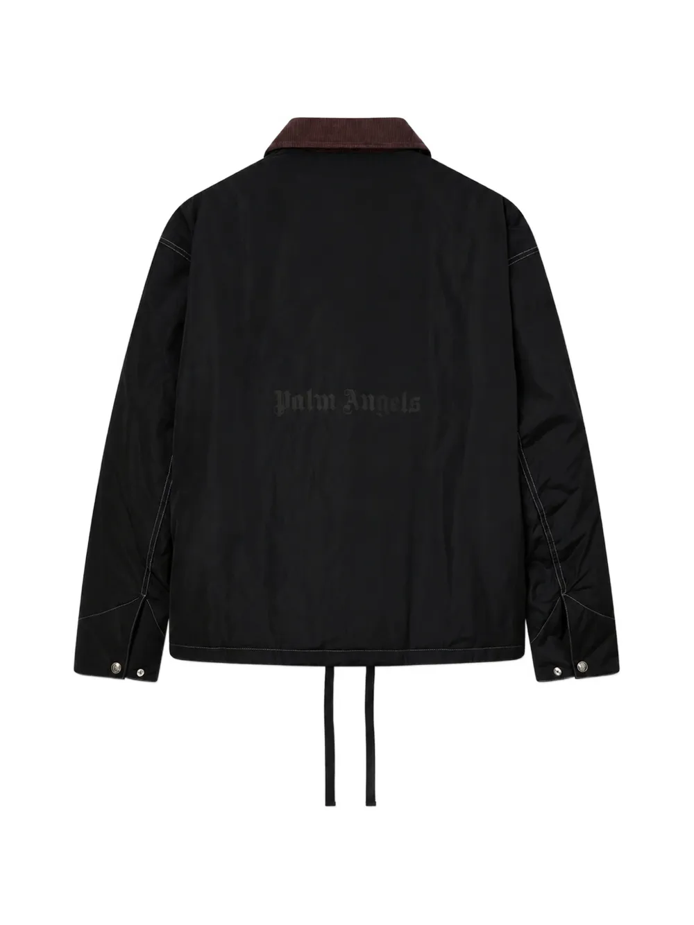 Palm Angels Jack met contrasterende kraag en logoprint Zwart