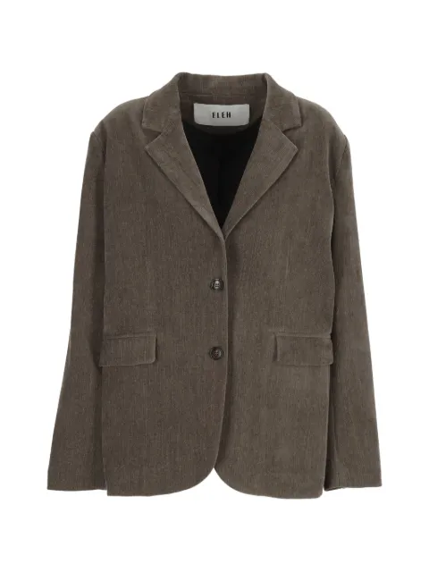 Eleh single-breasted corduroy blazer