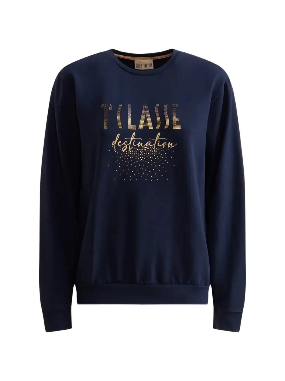 ALVIERO MARTINI 1° CLASSE Destination embellished logo-print sweatshirt - Blau
