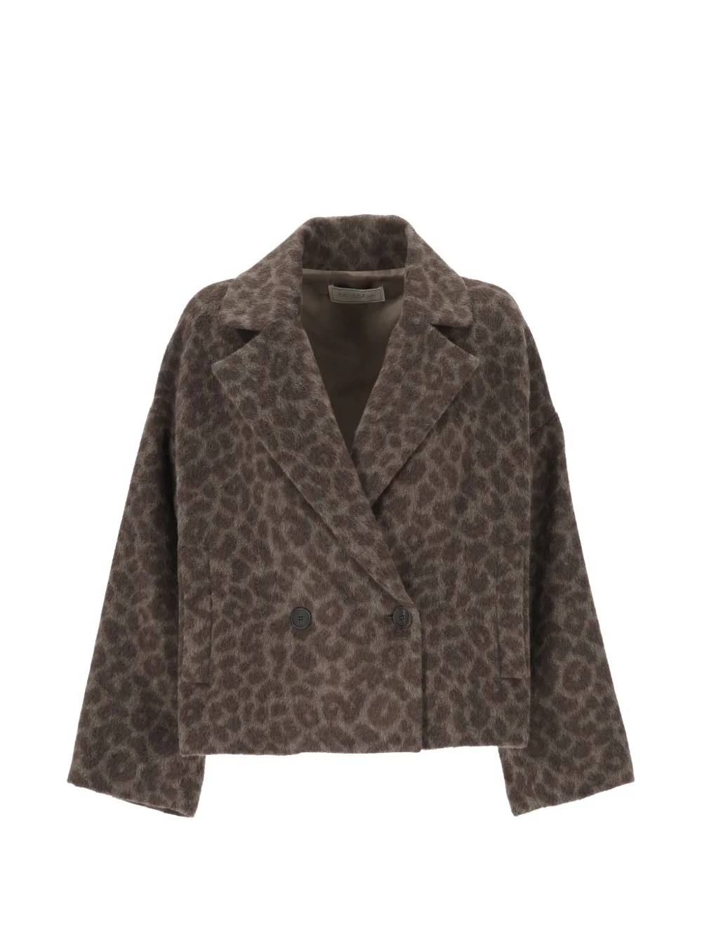 Antonelli Leopard-print Double-breasted Jacket In Animal Print