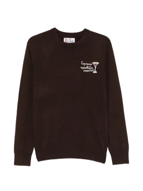 MC2 Saint Barth Heron embroidered crew-neck sweater