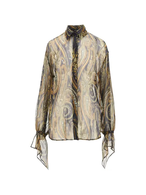 ETRO Paisley-print silk-blend shirt