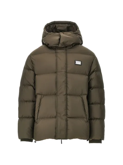 Emporio Armani logo-plaque padded jacket