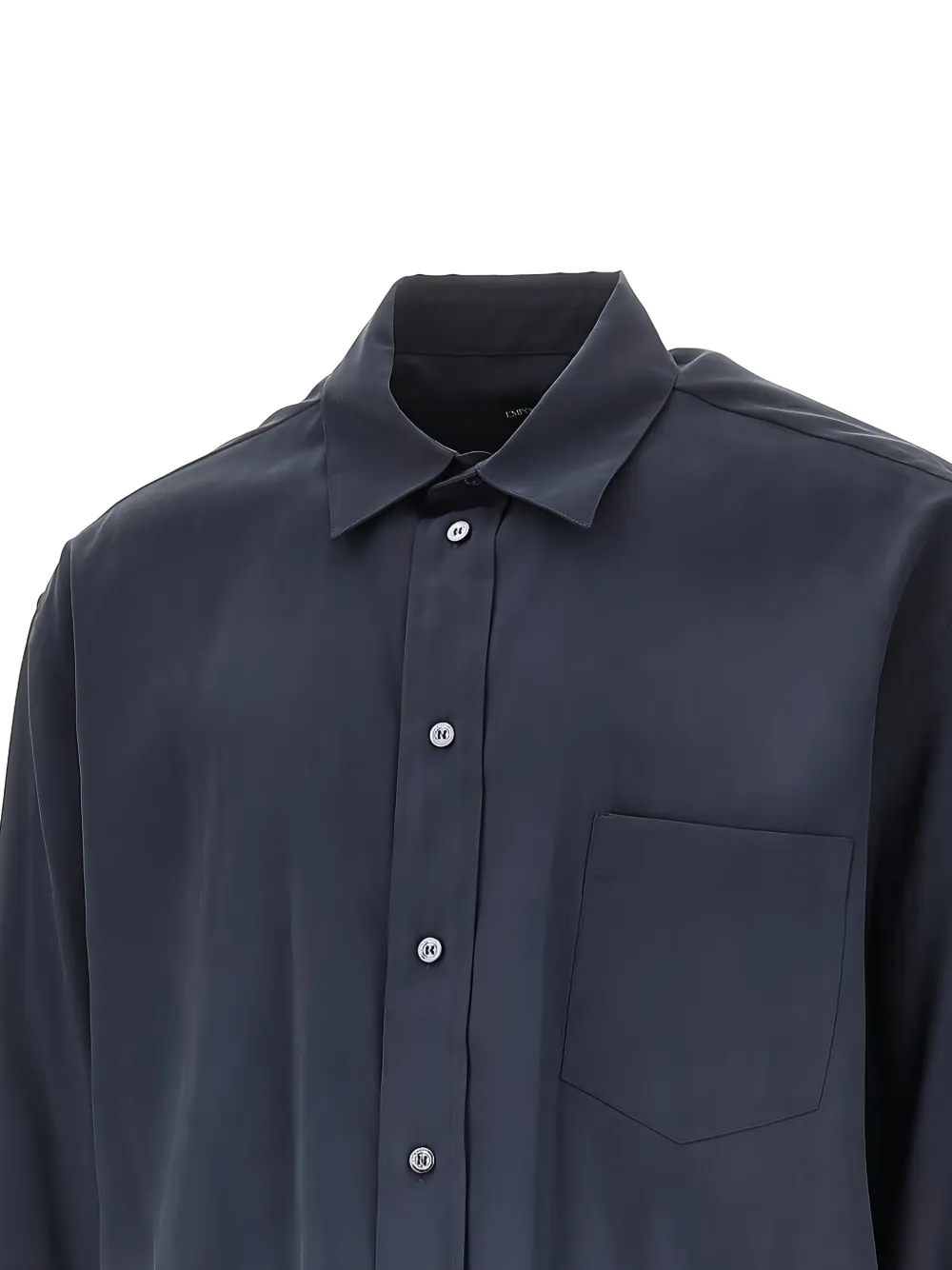 Emporio Armani Overhemd met borstzak Blauw