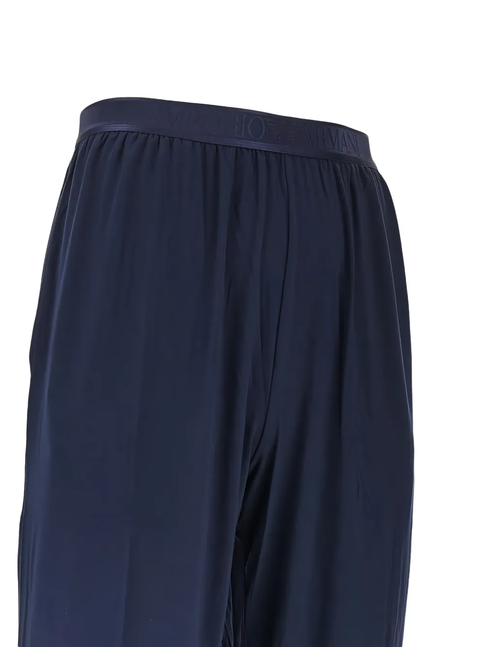 Emporio Armani Pyjamabroek met logo-tailleband Blauw