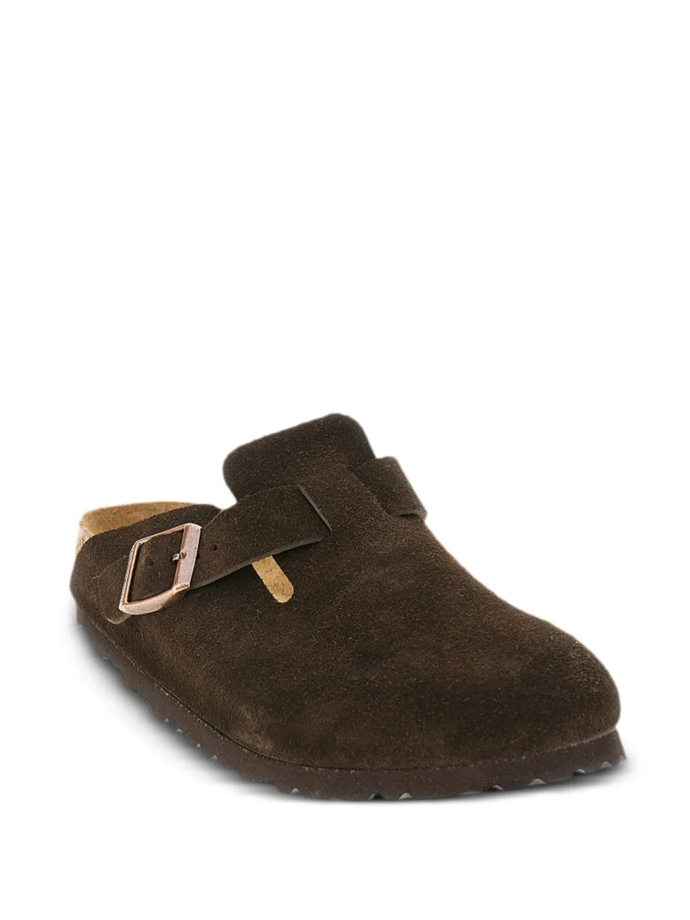 Birkenstock Boston スエード サンダル | ブラウン | FARFETCH JP