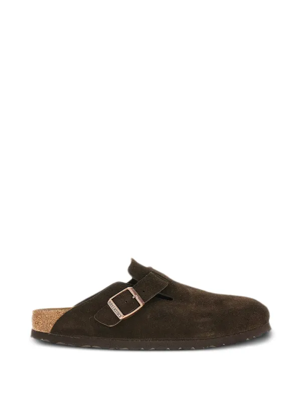 Birkenstock Boston スエード サンダル | ブラウン | FARFETCH JP