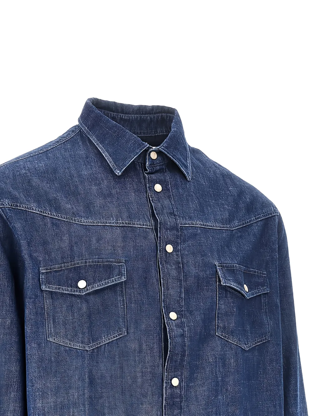 Emporio Armani Denim overhemd Blauw