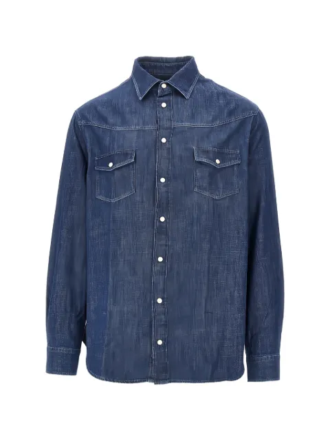 Emporio Armani western-style denim shirt