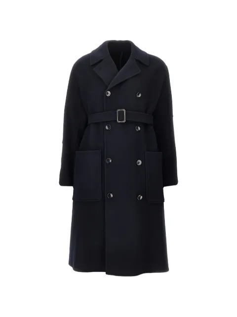 Emporio Armani double-breasted belted coat