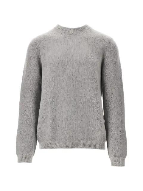 Emporio Armani brushed crew-neck sweater