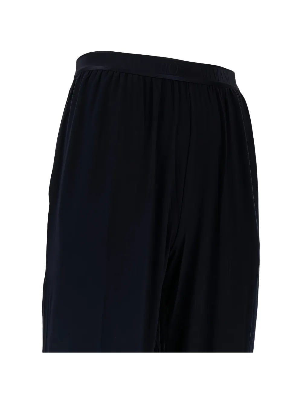 Emporio Armani Pyjamabroek met logo-tailleband Zwart