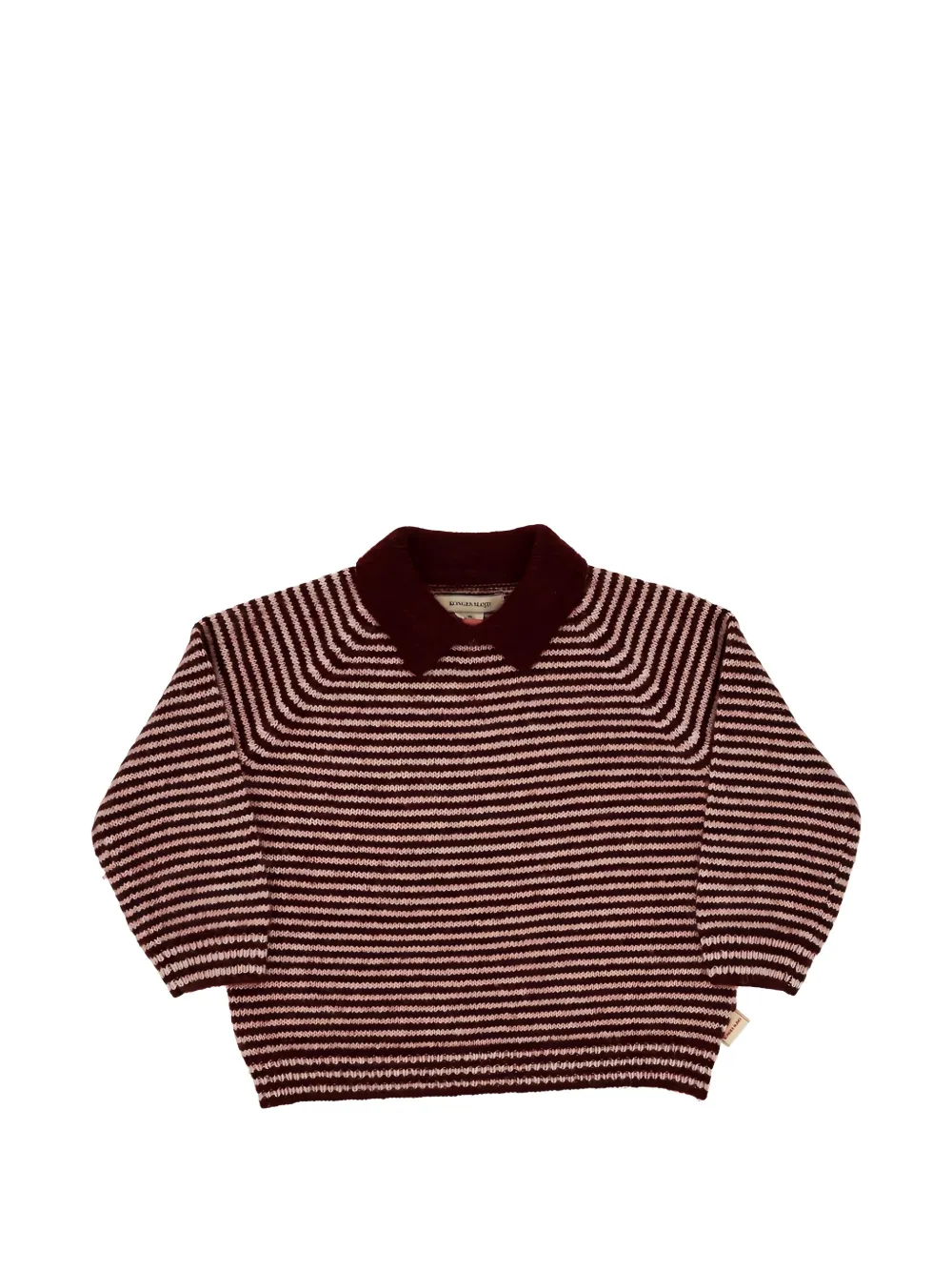 Konges Sløjd Pipo striped collared sweater - Rosso