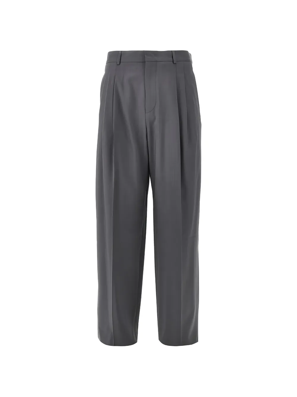 Emporio Armani pleated virgin-wool trousers - Gris Emporio Armani pleated virgin-wool trousers - Gris