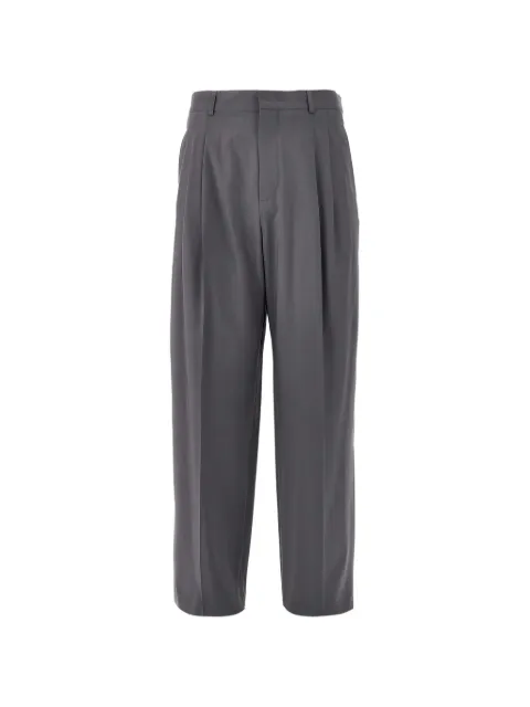 Emporio Armani Pantaloni con pieghe in lana vergine