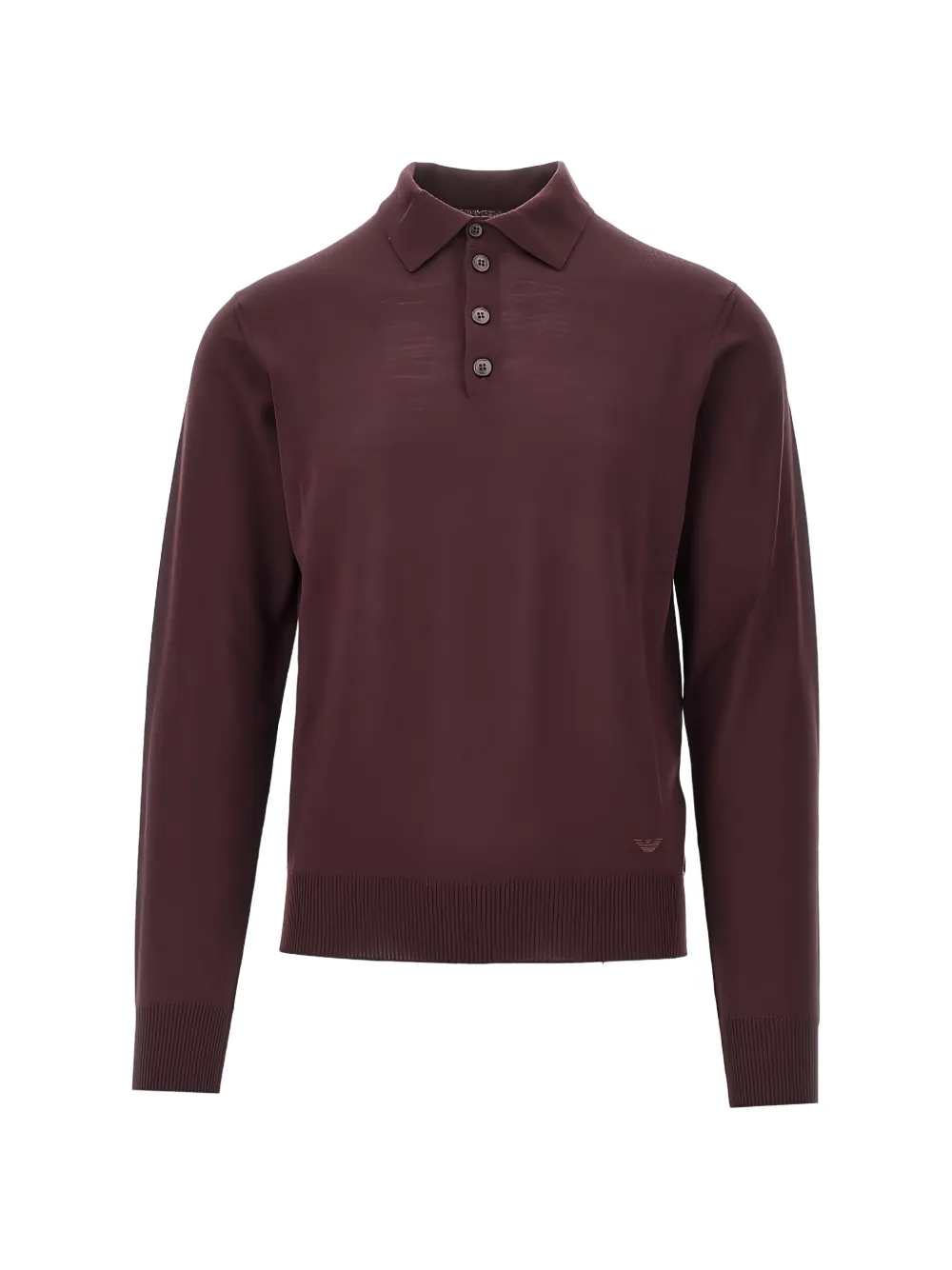 Emporio Armani long-sleeve polo shirt - Rot