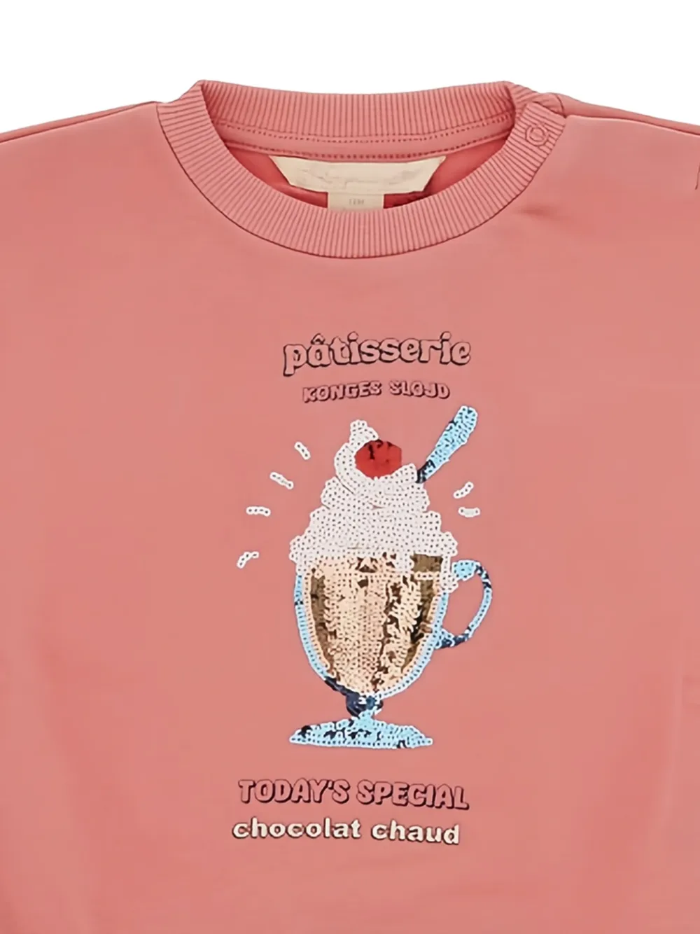 Konges Sløjd Sweater verfraaid met pailletten Roze