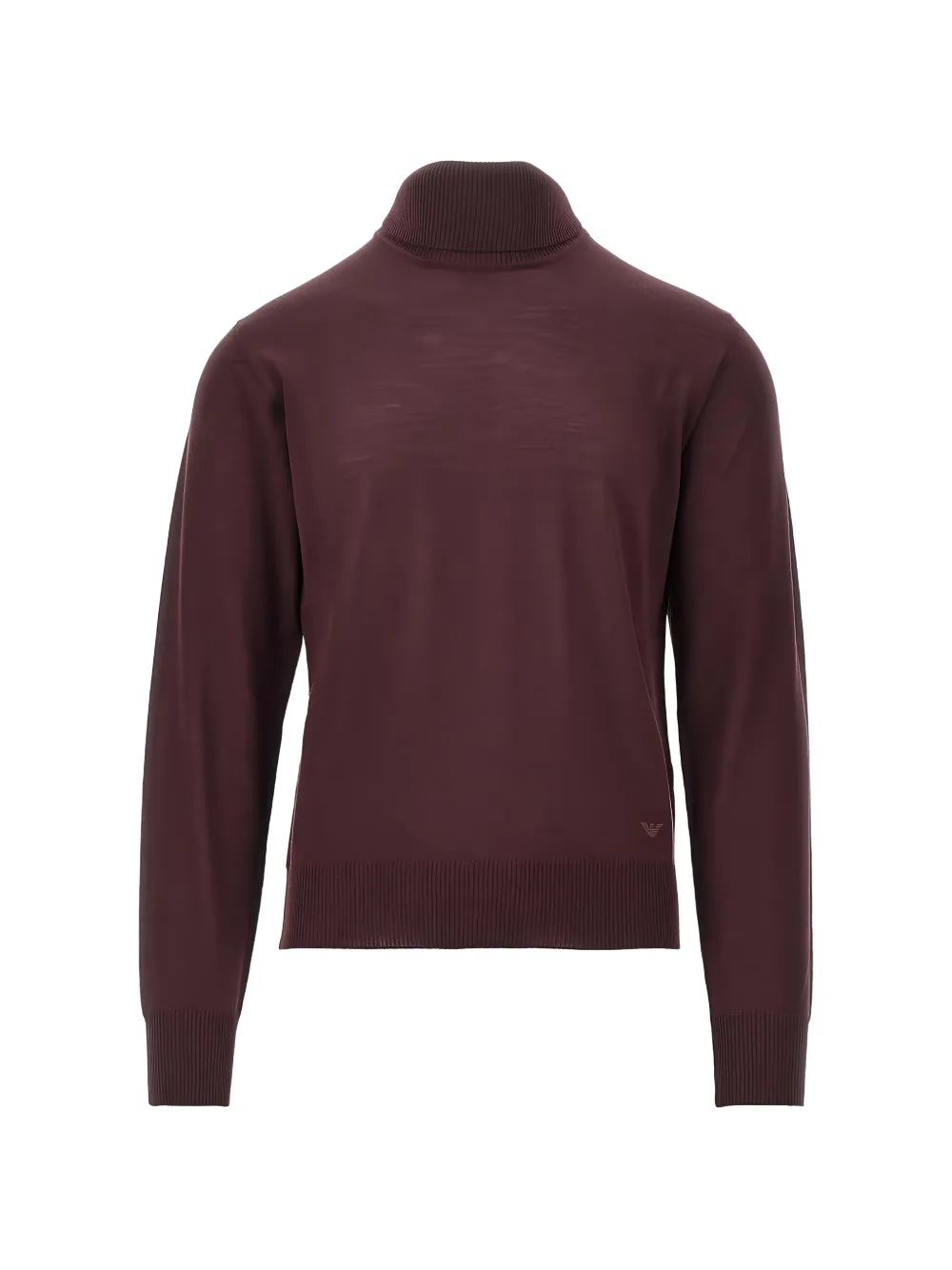 Emporio Armani pull en laine à col roulé - Rouge Emporio Armani pull en laine à col roulé - Rouge