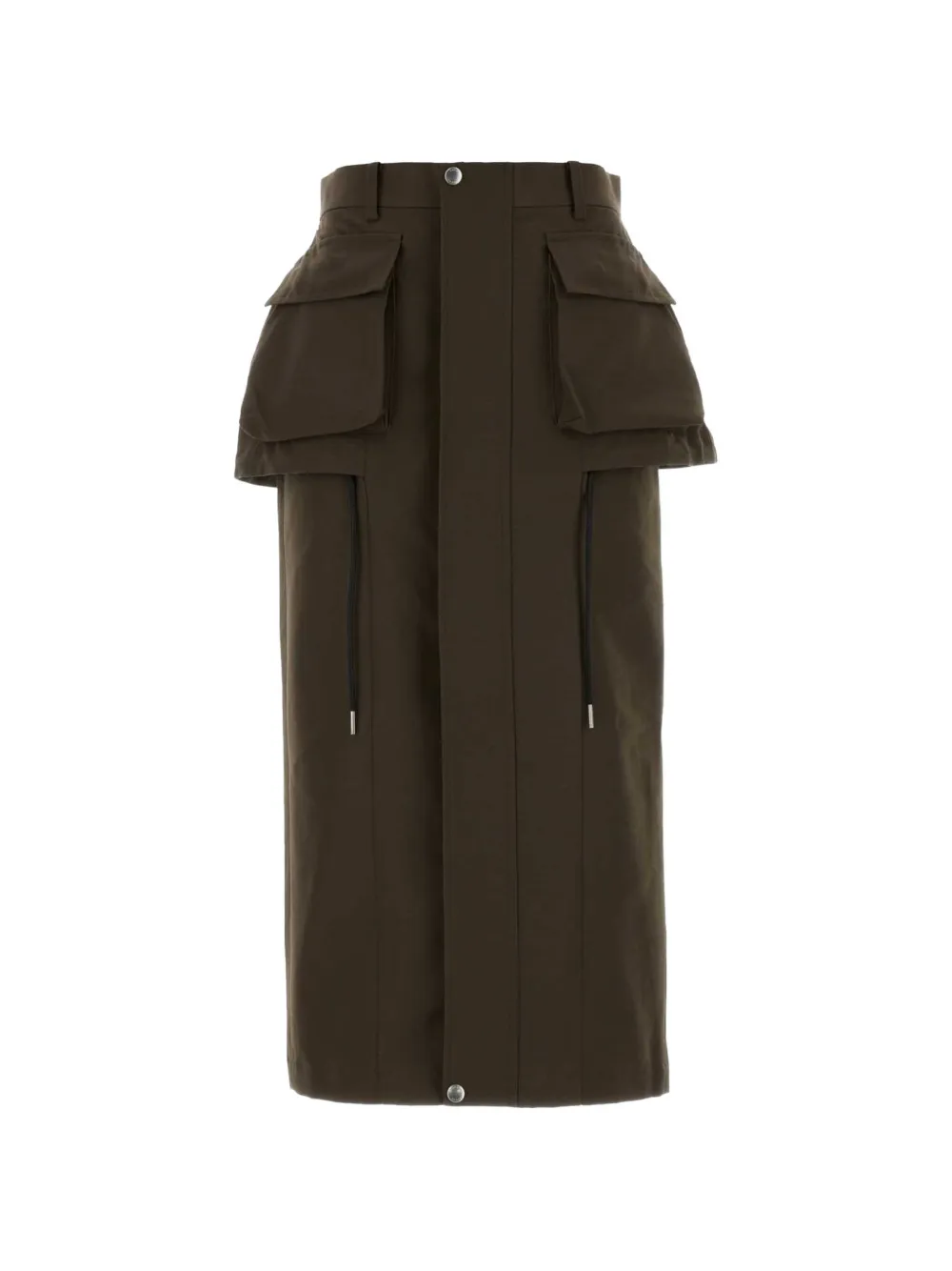 sacai peplum-detail cargo skirt