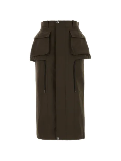 sacai peplum-detail cargo skirt