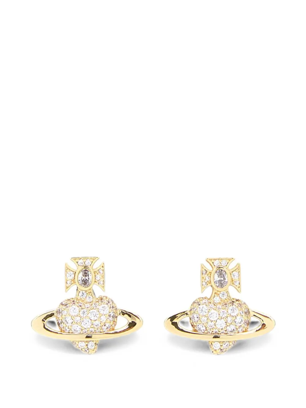 Vivienne Westwood Agnatha crystal-embellished Orb earrings