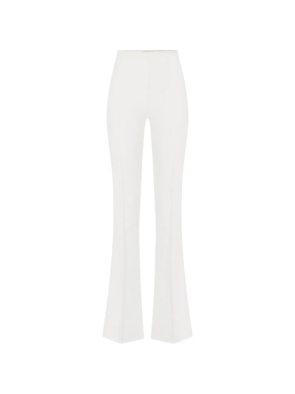 Elisabetta Franchi Hose im Layering-Look aus Stretch-Krepp und Satin - Nude