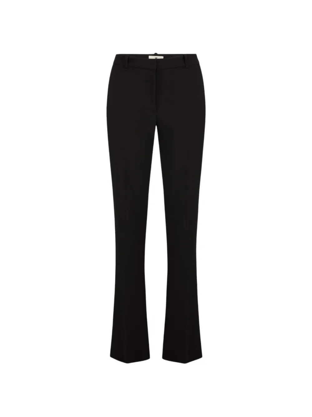 Elisabetta Franchi lightweight crêpe fabric trousers - Nero