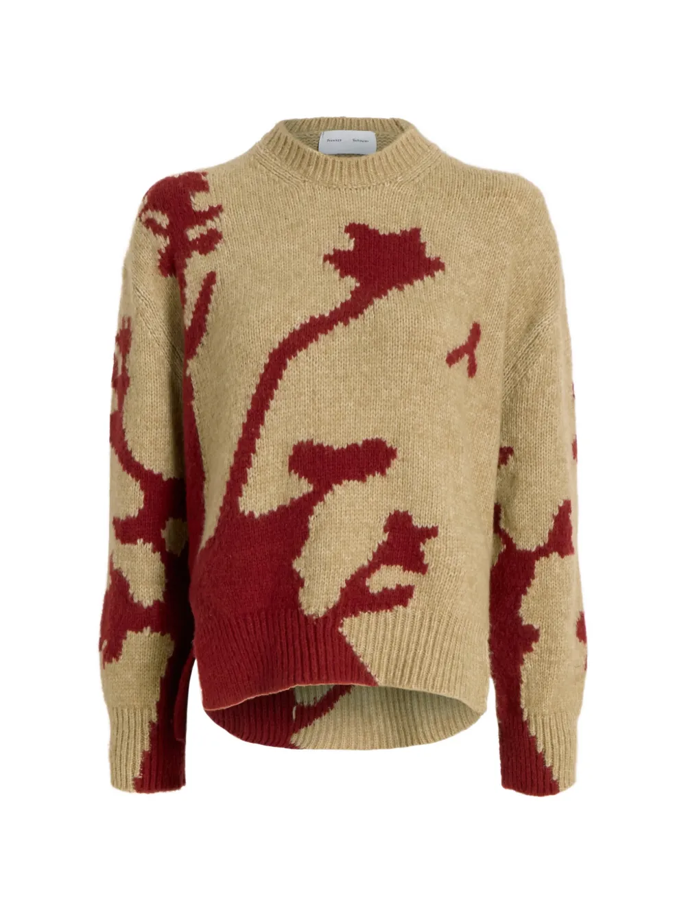 Proenza Schouler White Label Cathy floral-motif sweater - Toni neutri