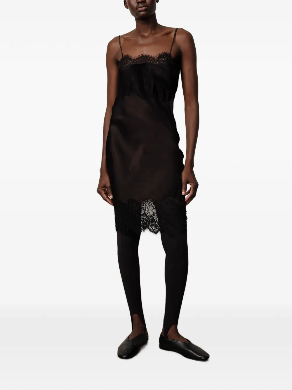 Herskind Linus Lace-trim Dress In Black